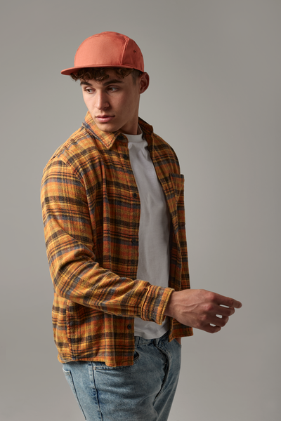 Czapka 5-panelowa z płaskim daszkiem - Navy