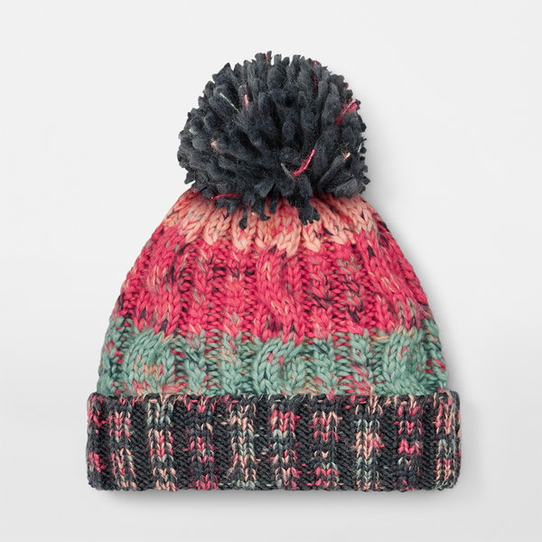 Czapka dzianinowa z pomponem - Watermelon Breeze