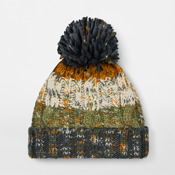 Czapka dzianinowa z pomponem - Autumn Moss