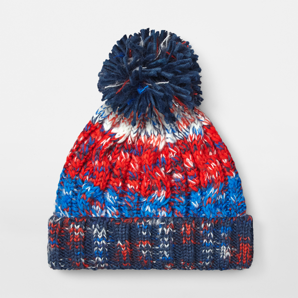 Czapka dzianinowa z pomponem - Chilli Blues
