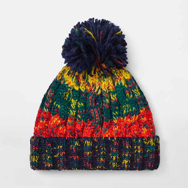 Czapka dzianinowa z pomponem - Crackling Campfire