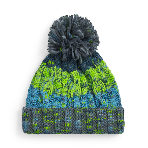 Czapka dzianinowa z pomponem - Electric Grey