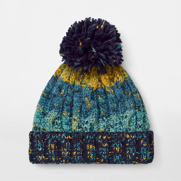 Czapka dzianinowa z pomponem - Marine Splash