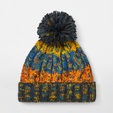 Czapka dzianinowa z pomponem - Retro Blues