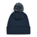 Czapka dwuwarstwowa z pomponem - French Navy & Light Grey