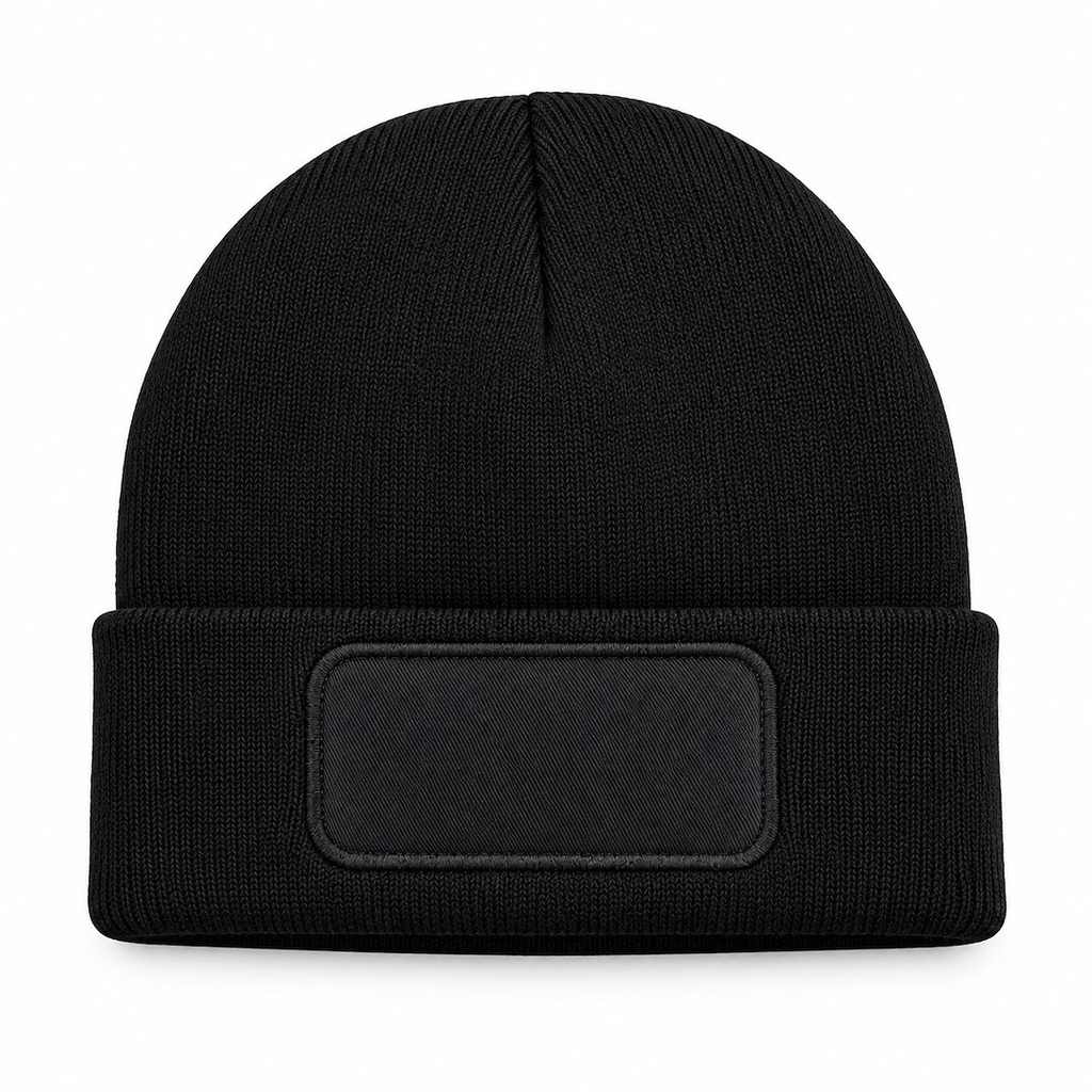 Czapka Zimowa Akrylowa z Naszywką CZZIM LOGO - Black — zdjęcie dodatkowe