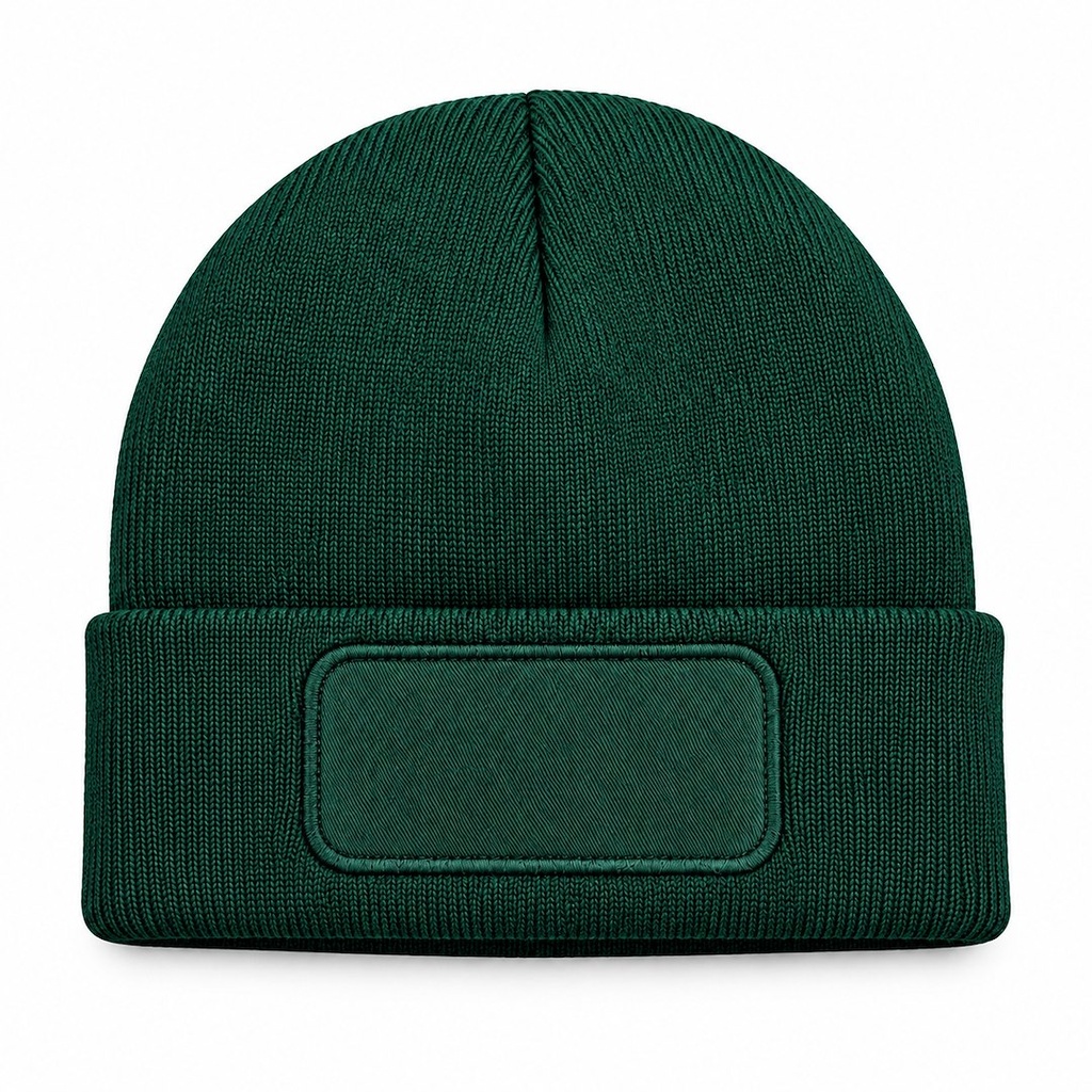Czapka Zimowa Akrylowa z Naszywką CZZIM LOGO - Bottle Green — zdjęcie dodatkowe