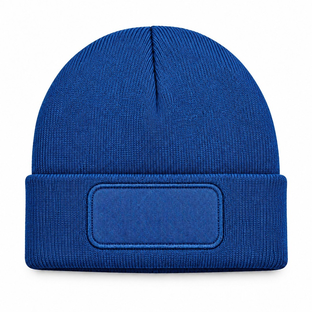 Czapka Zimowa Akrylowa z Naszywką CZZIM LOGO - Jeans — zdjęcie dodatkowe