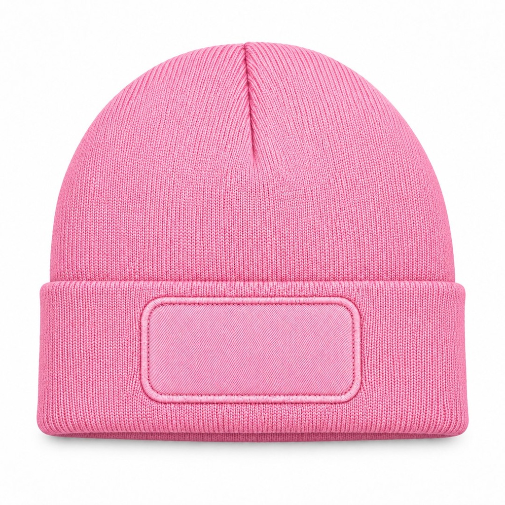 Czapka Zimowa Akrylowa z Naszywką CZZIM LOGO - Pink — zdjęcie dodatkowe