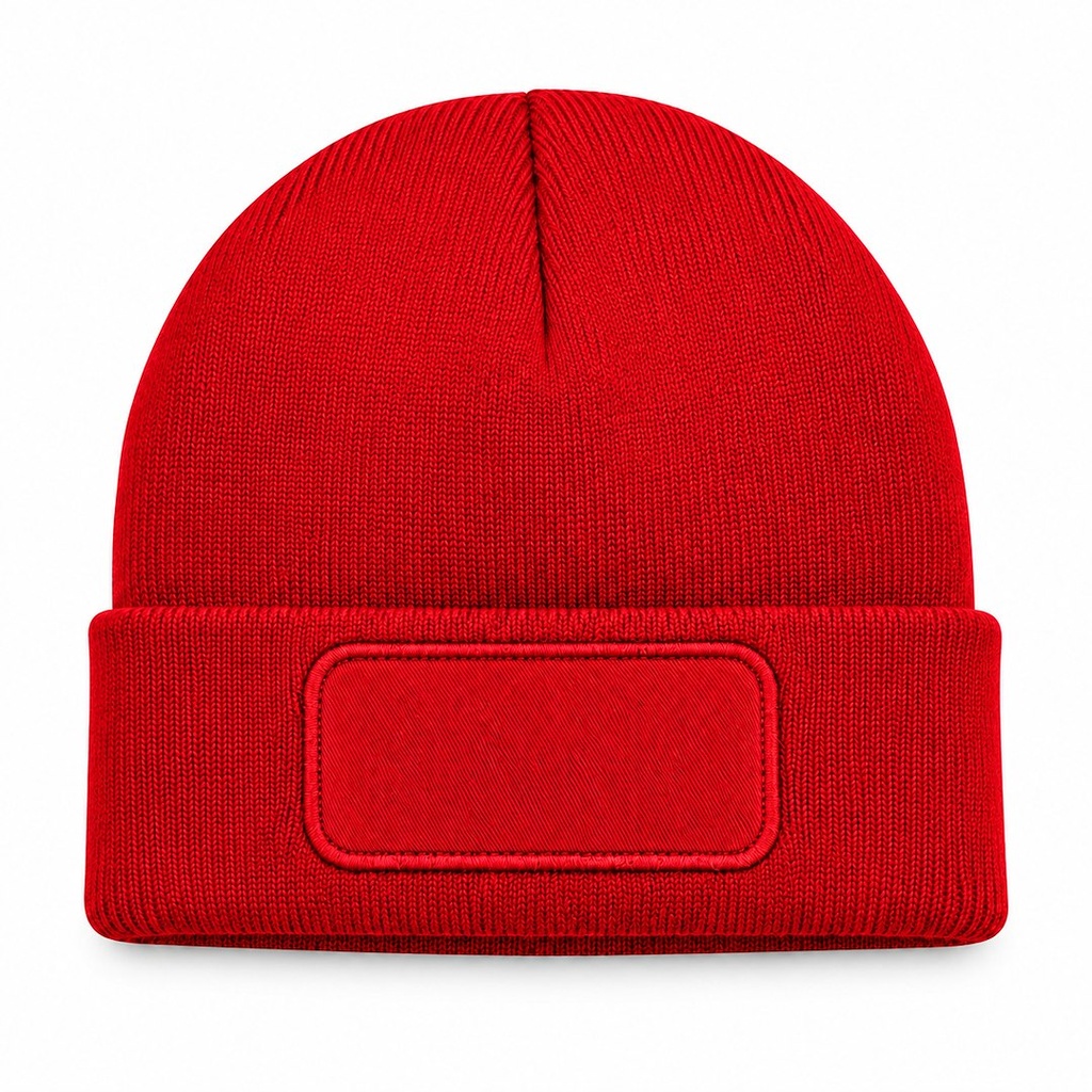 Czapka Zimowa Akrylowa z Naszywką CZZIM LOGO - Red — zdjęcie dodatkowe