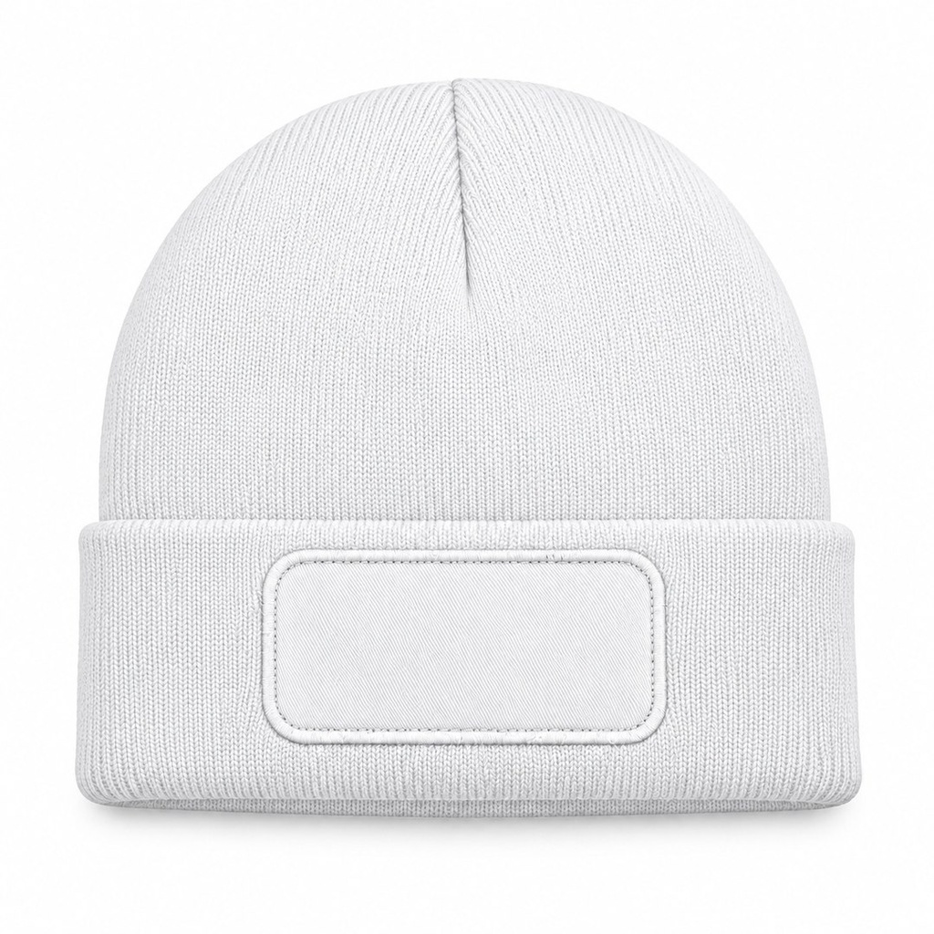Czapka Zimowa Akrylowa z Naszywką CZZIM LOGO - White — zdjęcie dodatkowe