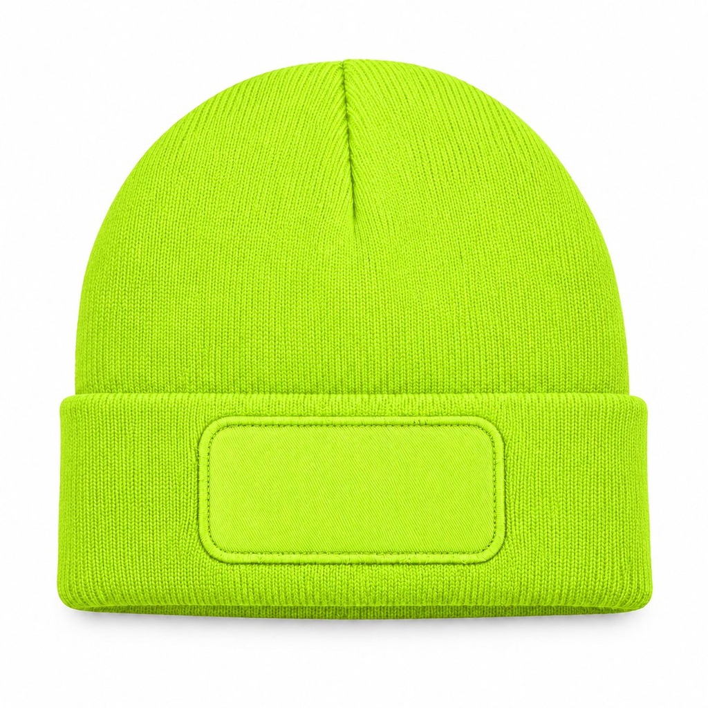 Czapka Zimowa Akrylowa z Naszywką CZZIM LOGO - Gold Fluor — zdjęcie dodatkowe