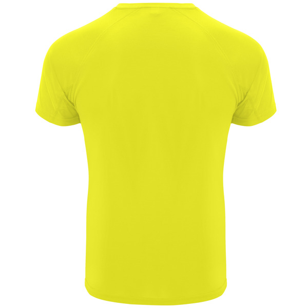 Koszulka dziecięca sportowa BAHRAIN CA0407 - żółty fluorescencyjny — zdjęcie 2