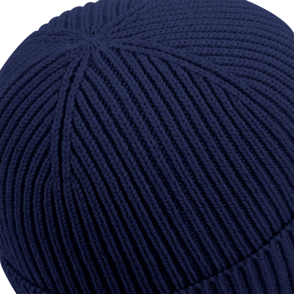 Czapka beanie z bawełnianą łatką - Oxford Navy & Black