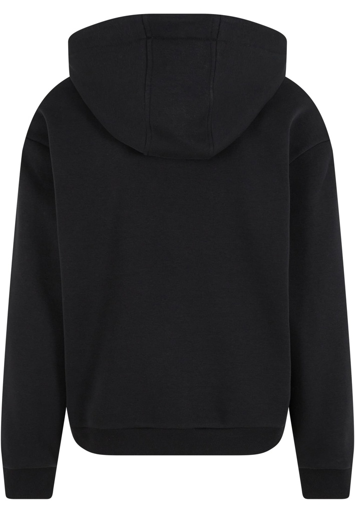 Puszysta bluza z kapturem  - Black