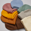 Czapka dwuwarstwowa z szerokim mankietem - Olive Green