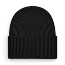 Czapka beanie z wywinięciem - Black