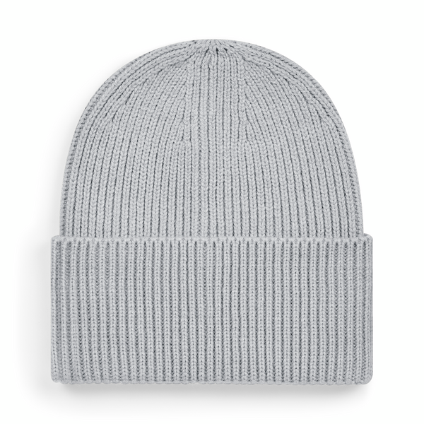Czapka beanie z wywinięciem - Light Grey