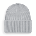 Czapka beanie z wywinięciem - Light Grey
