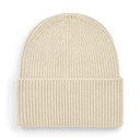 Czapka beanie z wywinięciem - Oatmeal
