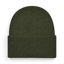Czapka beanie z wywinięciem - Olive Green
