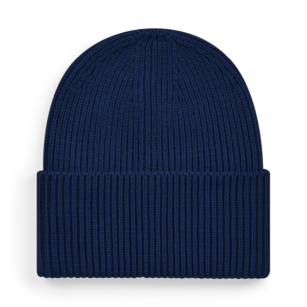 Czapka beanie z wywinięciem - Oxford Navy