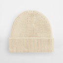 Czapka prążkowana z wywinięciem - Oatmeal