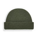Czapka prążkowana z wywinięciem - Olive Green