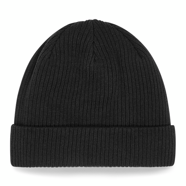 Czapka beanie z bawełny organicznej - Black