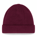 Czapka beanie z bawełny organicznej - Burgundy