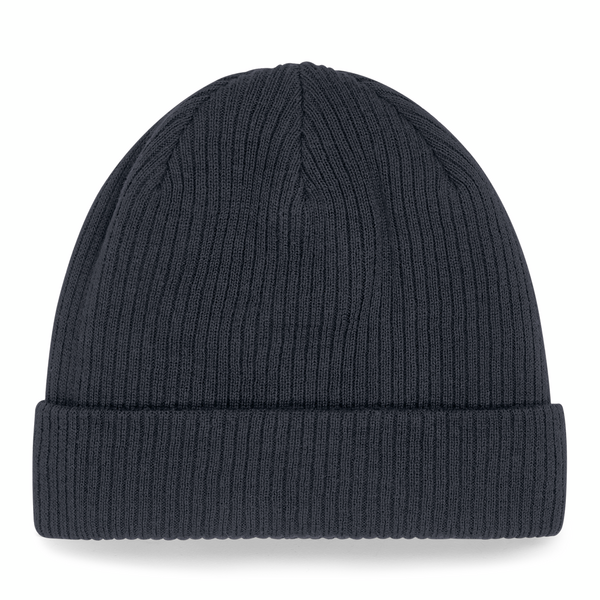 Czapka beanie z bawełny organicznej - Graphite Grey