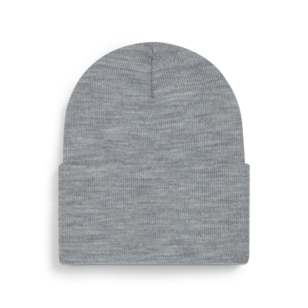 Czapka beanie z szerokim mankietem - Ash