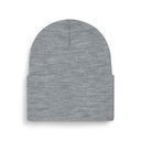 Czapka beanie z szerokim mankietem - Ash