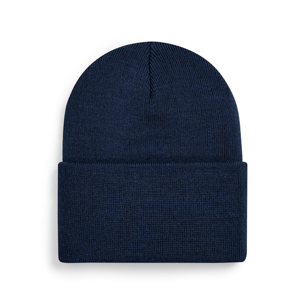 Czapka beanie z szerokim mankietem - French Navy