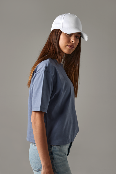 Czapka 5-panelowa z bawełny organicznej - White