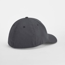 Czapka z bawełny organicznej z elastycznym dopasowaniem - Graphite Grey