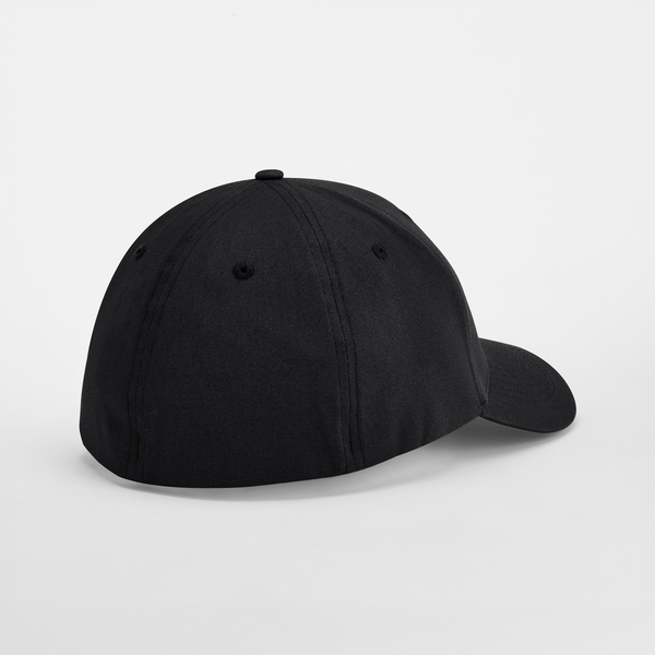 Czapka z bawełny organicznej z elastycznym dopasowaniem - Black