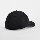 Czapka z bawełny organicznej z elastycznym dopasowaniem - Black