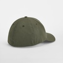 Czapka z bawełny organicznej z elastycznym dopasowaniem - Olive Green