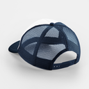Dziecięca czapka trucker z siatką snapback - French Navy & White