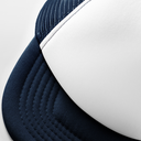 Dziecięca czapka trucker z siatką snapback - French Navy & White