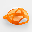 Dziecięca czapka trucker z siatką snapback - Orange & White