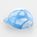 Dziecięca czapka trucker z siatką snapback - Sky Blue & White