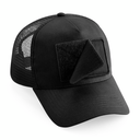 Czapka Trucker z Wymienną Łatką - Black