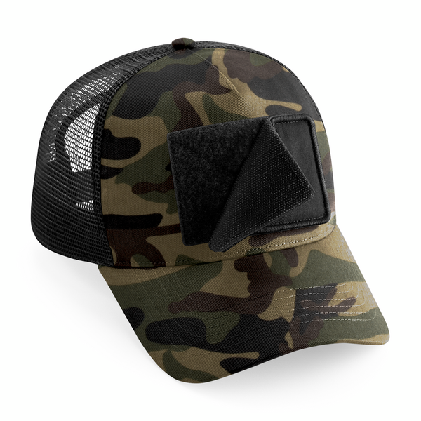 Czapka Trucker z Wymienną Łatką - Jungle Camo