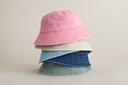 Dziecięcy Kapelusz Bucket Vintage Bawełniany - Vintage Dusky Pink