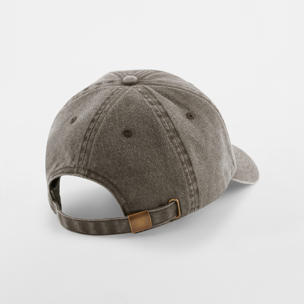 Czapka vintage z niskim profilem - Vintage Brown