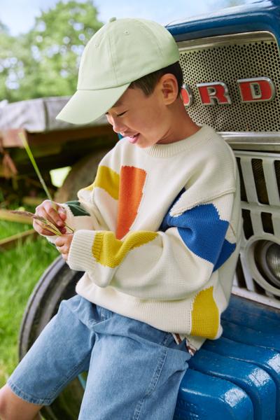 Młodzieżowa niska czapka z daszkiem typu dad cap - Olive Green