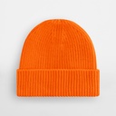 Czapka prążkowana z wywinięciem - Orange