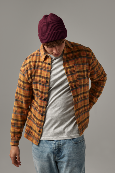 Czapka prążkowana z wywinięciem - Oxford Navy